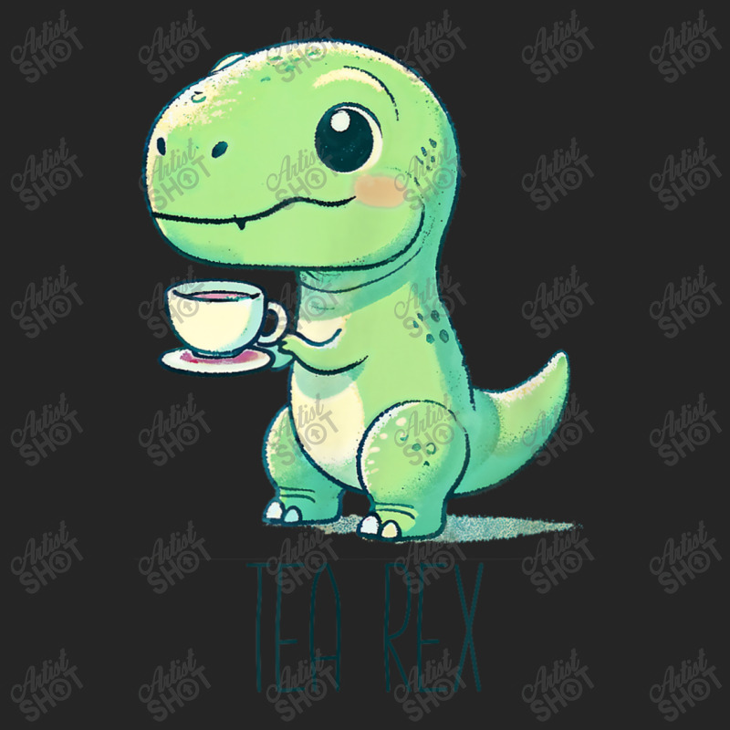 Tyrannosaurs Rex Cute Funny Sip Tea Unisex Hoodie | Artistshot