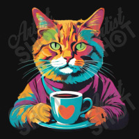 Coffee Addict Funny Cat Milk Graphic T-shirt | Artistshot