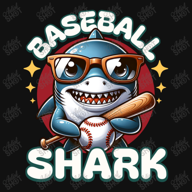 Funny Baseball Shark Graphic T-shirt | Artistshot