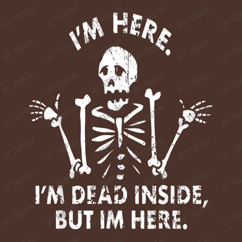 Funny I'm Dead Inside, But I'm Here - Skeleton Costume Retro Trucker Cap by TeeFun | Artistshot