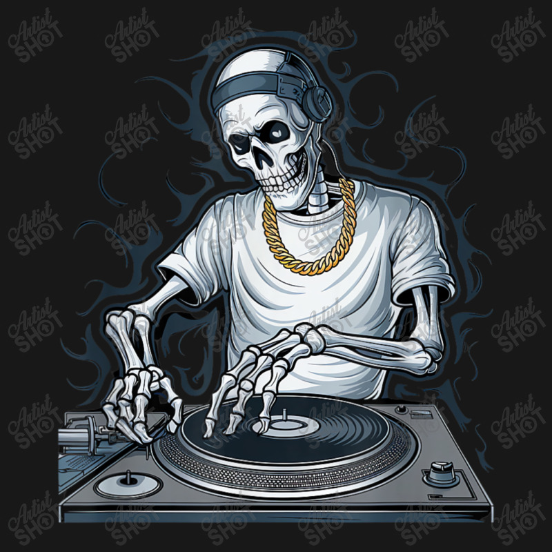 Skeleton Dj Lazy Halloween Flannel Shirt | Artistshot