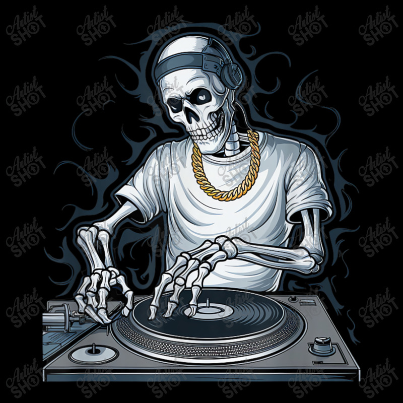 Skeleton Dj Lazy Halloween Fleece Short | Artistshot