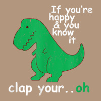 If You're Happy And You Know It Clap Your Oh T Rex Dino T Shirt Retro Trucker Cap | Artistshot