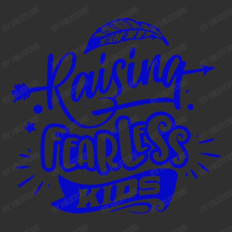 Rasising Fearless Kids Round Leatherette Patch | Artistshot