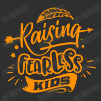 Rasising Fearless Kids Round Leatherette Patch | Artistshot