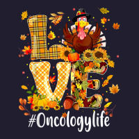 Love Oncology Life Turkey Funny Nursing Thanksgiving Day Seamless Cap | Artistshot