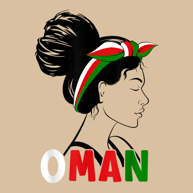 Messy Bun Oman Flag Omani For Girls Womens T Shirt Foam Snapback hat by cm-arts | Artistshot