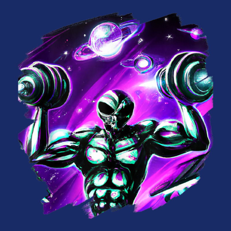 Alien Lifting Weights In Outer Space Alien Weightlifting Tank Top 5 Panel Snapback Cap | Artistshot