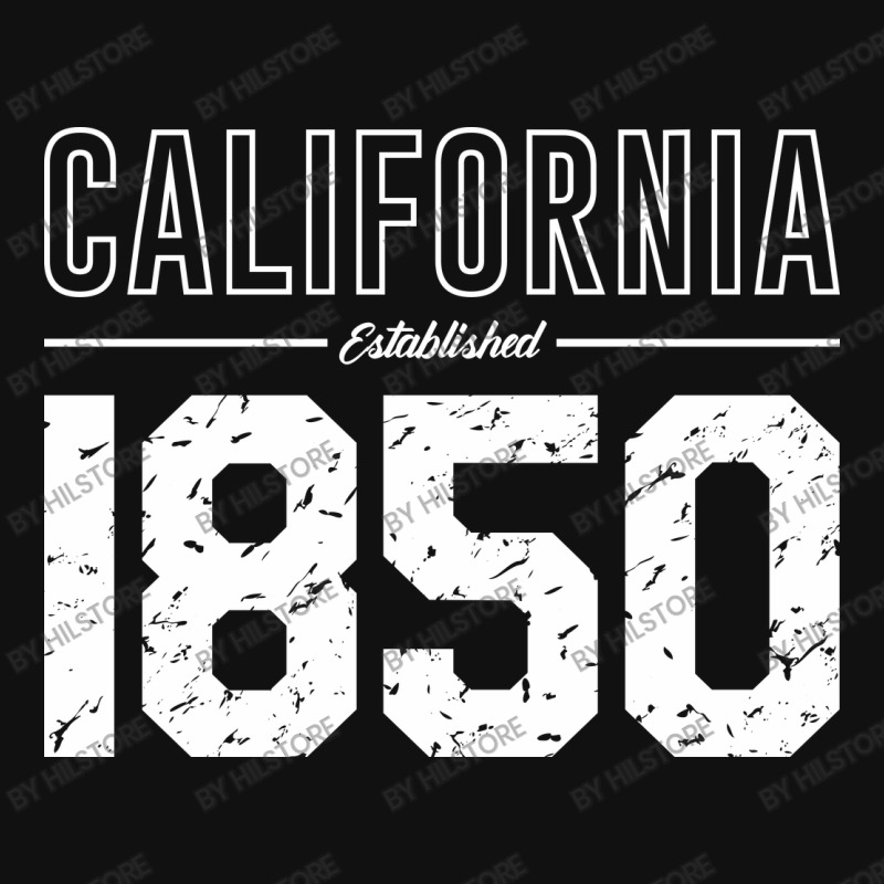 California Established 1850, Usa Portrait Canvas Print | Artistshot