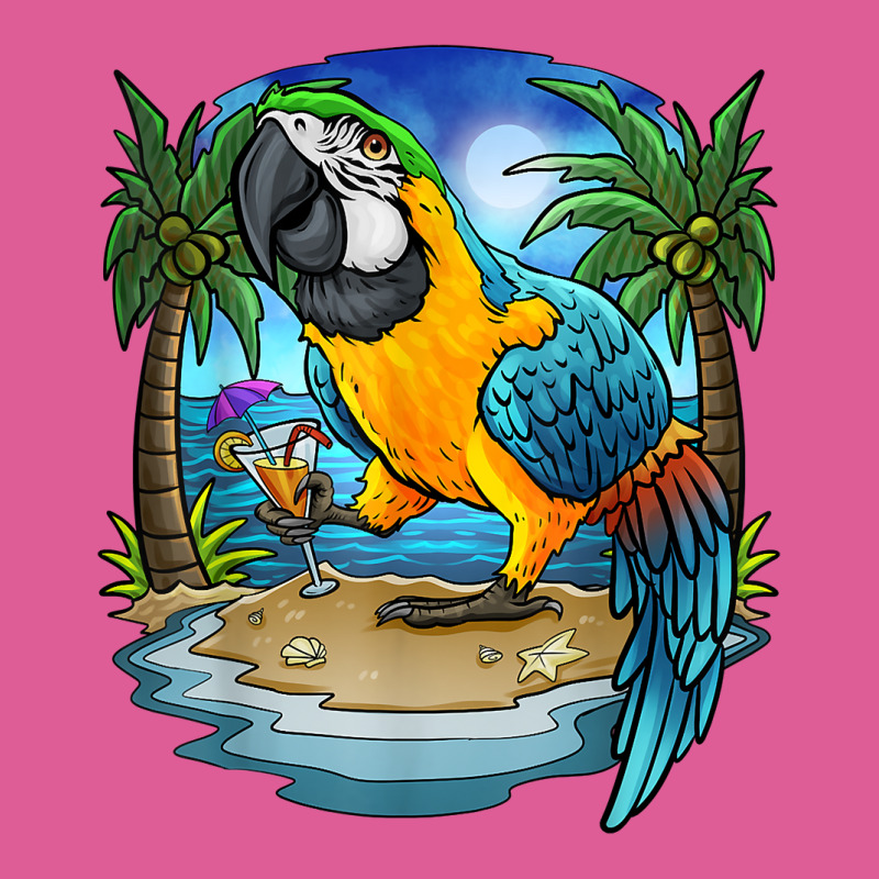 Blue And Gold Macaw Parrot Drinking Margaritas Vacation Bird T Shirt Pa Trucker Cap by cm-arts | Artistshot