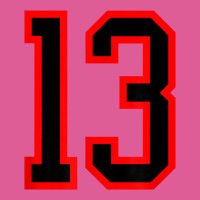 Number #13 Red Black Sports Jersey Birthday Lucky Number 13 Pa Trucker Cap | Artistshot