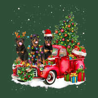 3 Rottweiler Truck Christmas Light Tree Reindeer Santa Xmas Basic Backpack | Artistshot