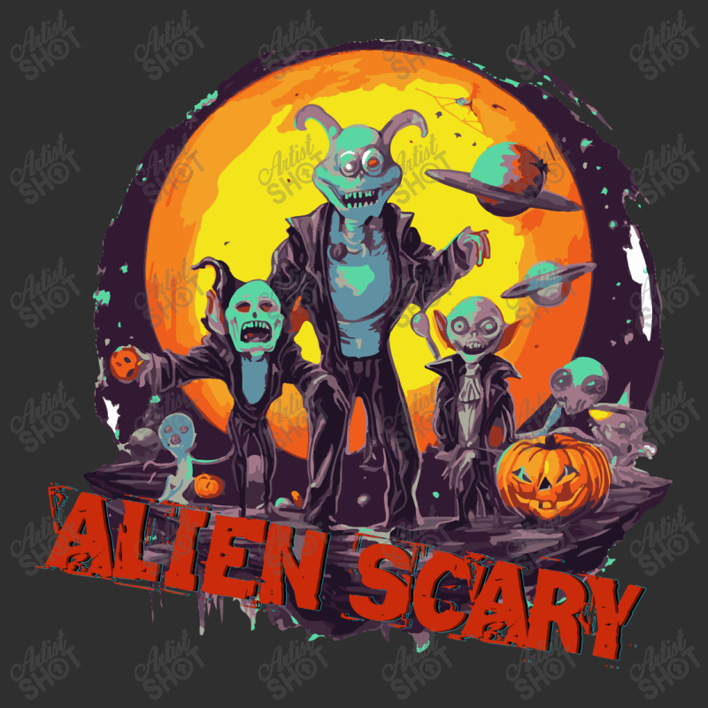 Alien Scary Round Leatherette Patch | Artistshot