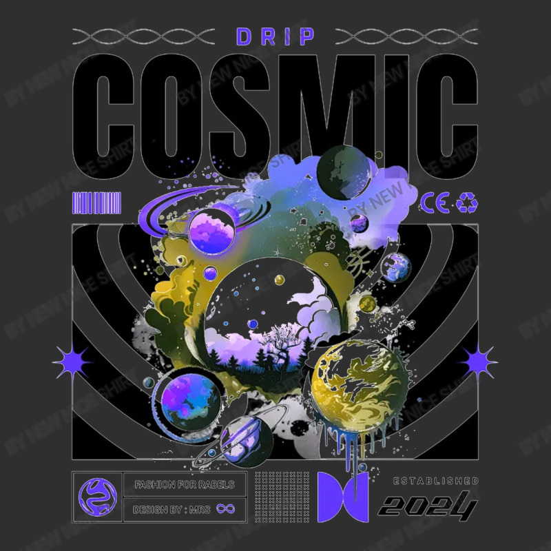 Cosmic Drip Round Leatherette Patch | Artistshot