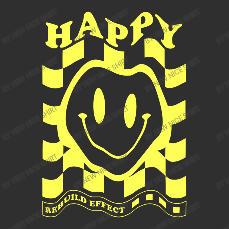 Happy Smile Rebuild Effect Round Leatherette Patch | Artistshot