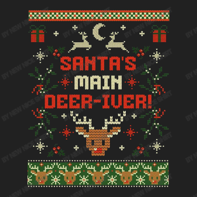 Santa's Main Deer-iver Basic T-shirt | Artistshot