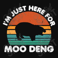 I'm Just Here For Moo Deng Foam Snapback Hat | Artistshot