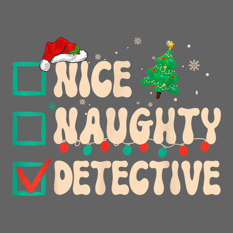 Nice Naughty Detective Christmas List Investigator Groovy Retro Trucker Cap by Clinical | Artistshot