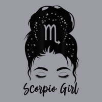 Scorpio Girl Messy Bun Zodiac Symbol Woman Birthday Costume Retro Trucker Cap | Artistshot