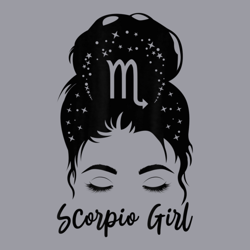 Scorpio Girl Messy Bun Zodiac Symbol Woman Birthday Costume Retro Trucker Cap by cm-arts | Artistshot