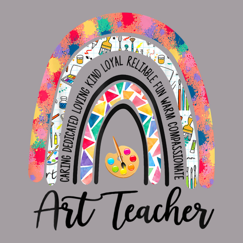 Art Teacher Boho Rainbow Caring Dedicated Loving Vintage Seamless Cap by cm-arts | Artistshot