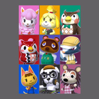 Animal Crossing Towns Folk Yearbook Photo Style Poster Yupoong Trucker Cap | Artistshot