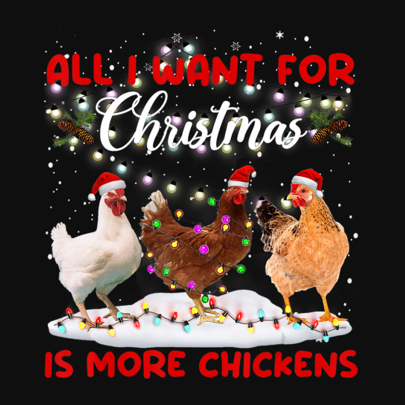 All I Want For Christmas Is More Chickens Santa Hat Lights Foam Snapback Hat | Artistshot