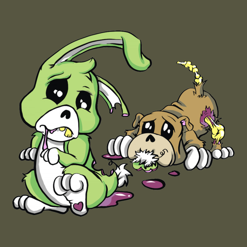 Cute Dead Things Puppy Vs Bunny Vintage T-shirt | Artistshot