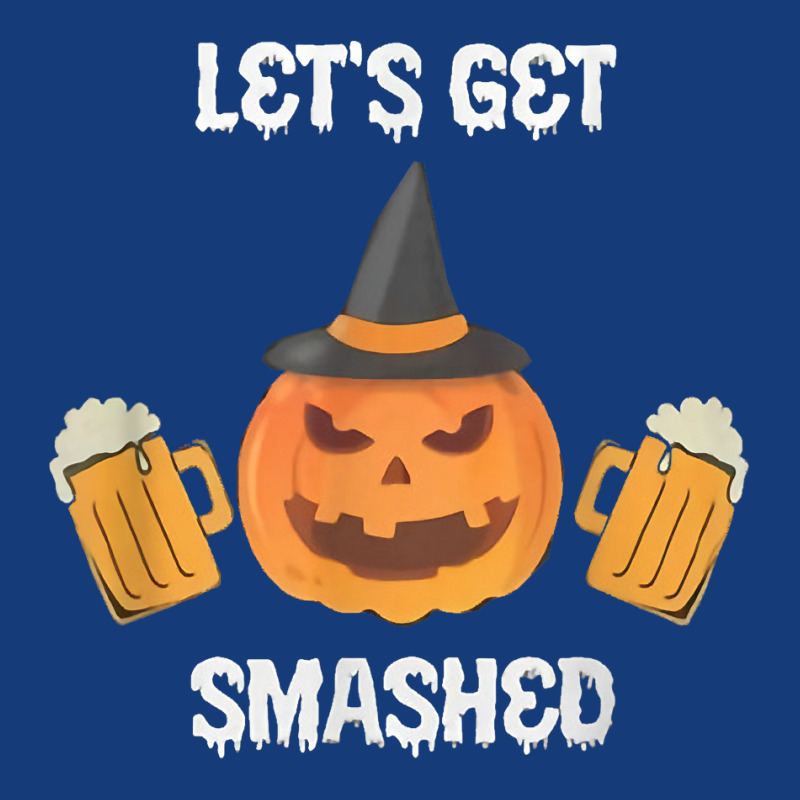 Halloween Pumpkin Let's Get Smashed Beer T Shirt Foam Snapback hat by cm-arts | Artistshot