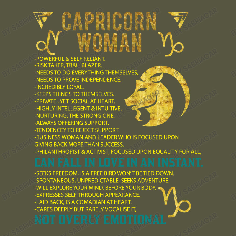 Capricorn Woman Vintage T-Shirt by SabriAcar | Artistshot