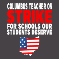 Columbus Teacher Strike 5 Panel Snapback Cap | Artistshot