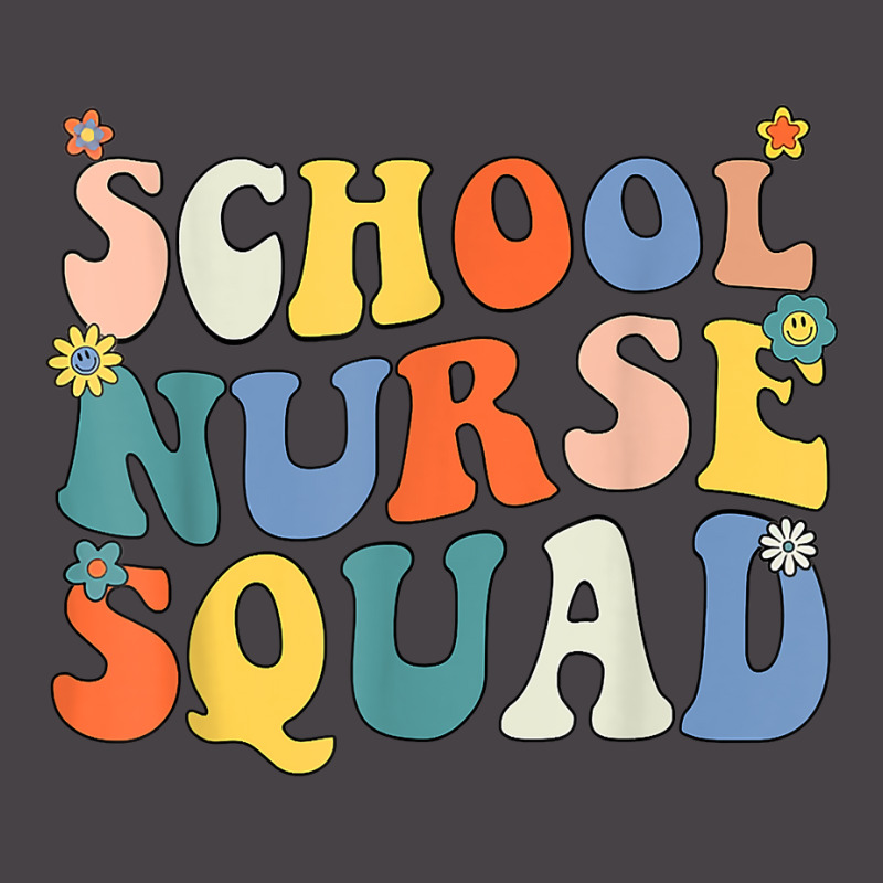 Groovy School Nurse Squad Coping Skills Back To School T Shirt 5 Panel Snapback Cap | Artistshot