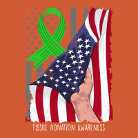 Tissue Donation Awareness Vintage American Flag Green Ribbon Sweatshir Pa Trucker Cap | Artistshot