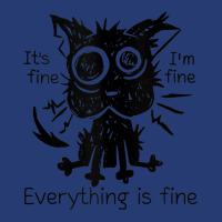 Everything Is Fine Funny Stressed Out Cat Graphic Tank Top Pa Trucker Cap | Artistshot