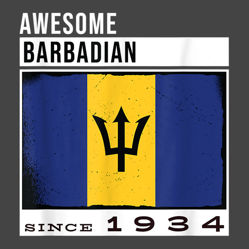 Awesome Barbadian Since 1934   Barbadian 88th Birthday T Shirt Fashion Visor by cm-arts | Artistshot