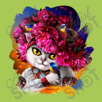 Cute White Cat In The Pink Wreath Fashion Visor | Artistshot