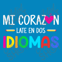 Mi Corazon Late En Dos Idiomas, Bilingual Spanish Teacher Fashion Visor | Artistshot