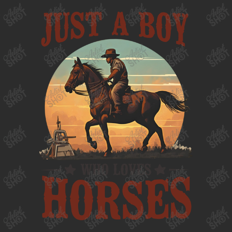 Just A Boy Who Loves Horses Cropped Hoodie by Teresa Simmons | Artistshot