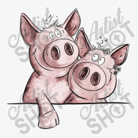 Funny Pig Duo Ladies Fitted T-shirt | Artistshot