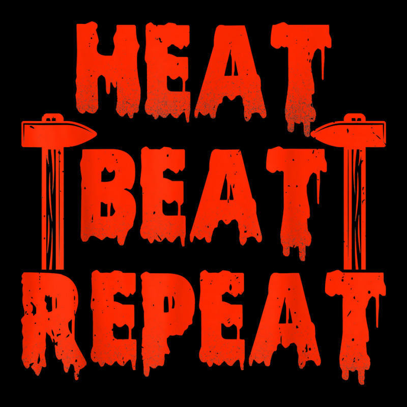 Blacksmith Heat Beat Repeat Ironworker Forging Blacksmithing T Shirt Retro Trucker Cap by cm-arts | Artistshot