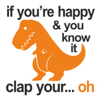 T Rex Clap Your Hands Retro Trucker Cap | Artistshot