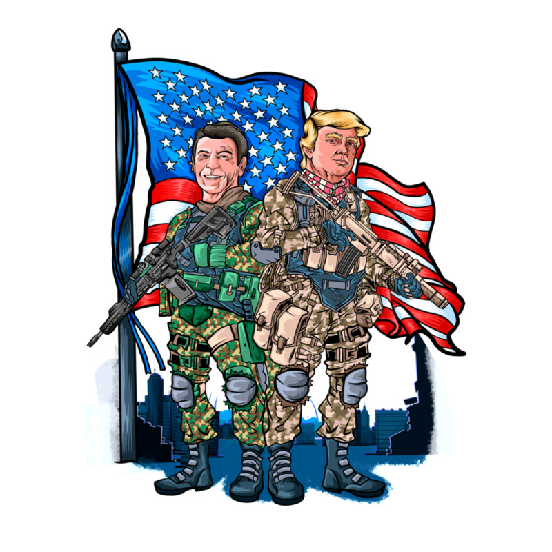 Präsidentensoldaten Ronald Reagan U. Donald Trump Usa-flaggengraphik Seamless Cap by CHRISTOPHERMARCUS | Artistshot