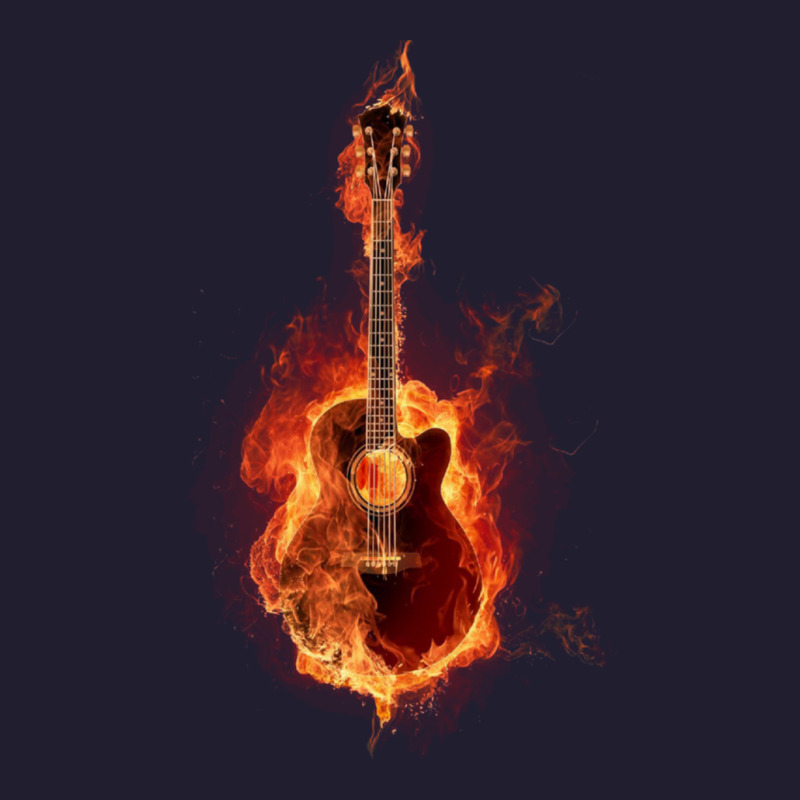 Guitar On Fire Acoustic Instrument Music Essential   1 Seamless Cap by BrandonDriskell | Artistshot