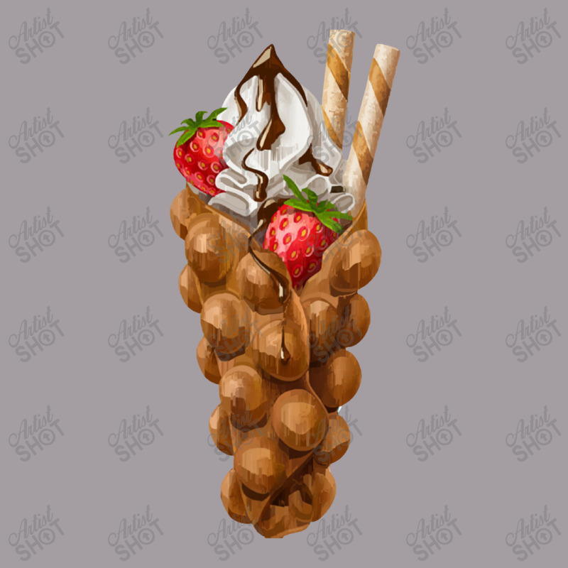 Bubble Waffle Ice Cream  Egg Bubble Waffle Vanilla Ice Cream 3 Seamless Cap by cemarrarubi | Artistshot