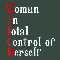 Woman In Total Control Of Herself Funny Halloween Feminist Seamless Cap | Artistshot