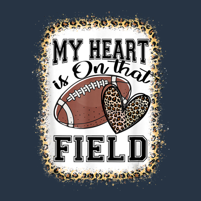 Bleached My Heart Is On That Field Football Mom Leopard Yupoong Trucker Cap | Artistshot