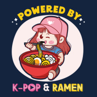 Powered By K Pop And Ramen Japanese Noodles Korean Kpop Novely Foam Snapback Hat | Artistshot