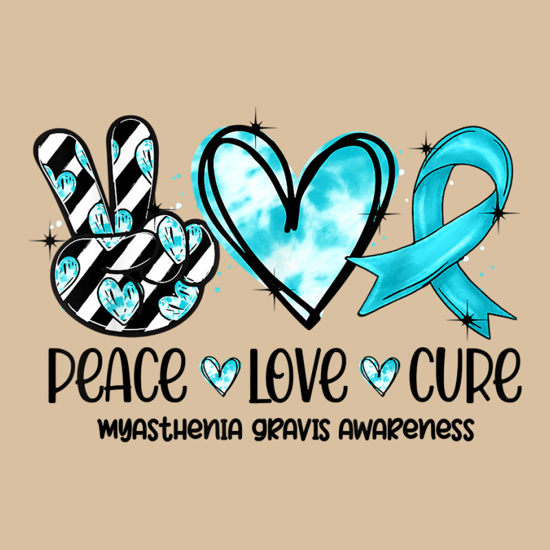 Peace Love Cure Myasthenia Gravis Awareness T Shirt Foam Snapback Hat | Artistshot