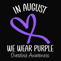 Heart Ribbon August We Wear Purple Overdose Awareness Month Pa Trucker Cap | Artistshot