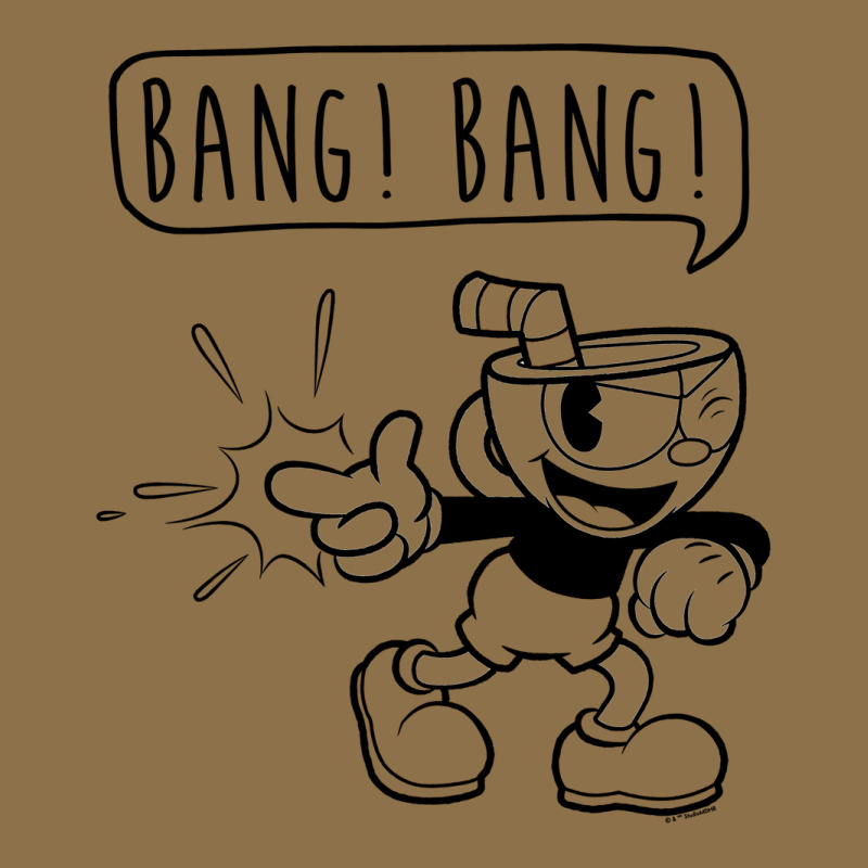 Cuphead Bang Bang Finger Gun Outline Graphic Fashion Visor | Artistshot